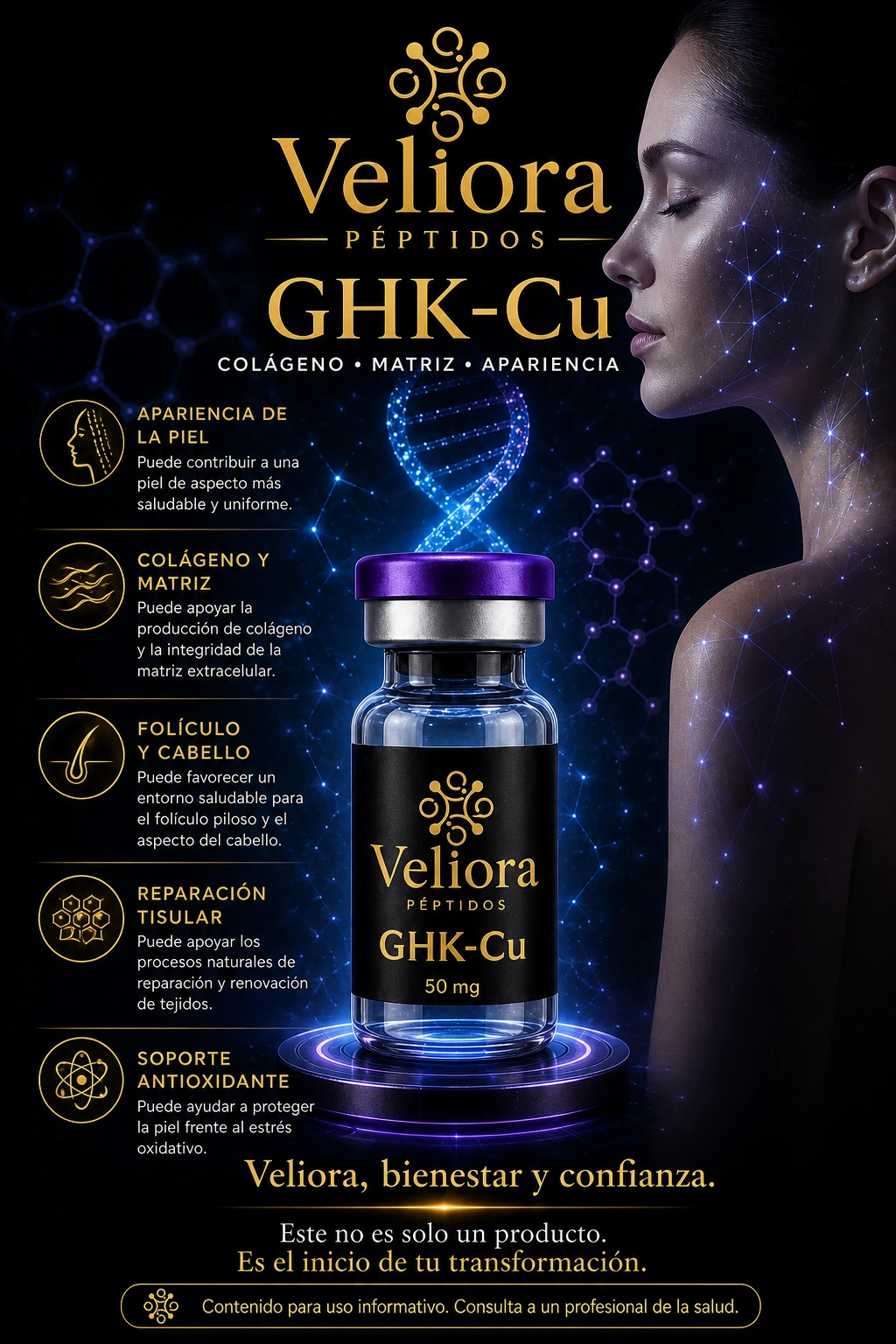 GHK-Cu · presentación Veliora